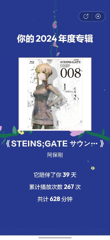 24年网易云 #24年度总结石头门霸榜但M01仍然是第一（）阿保刚又是你啊老熟人了（）等有空统计一下foobar的记录24年网易云 #24年度总结石头门霸榜但M01仍然是第一（）阿保刚又是你啊老熟人了（）等有空统计一下foobar的记录