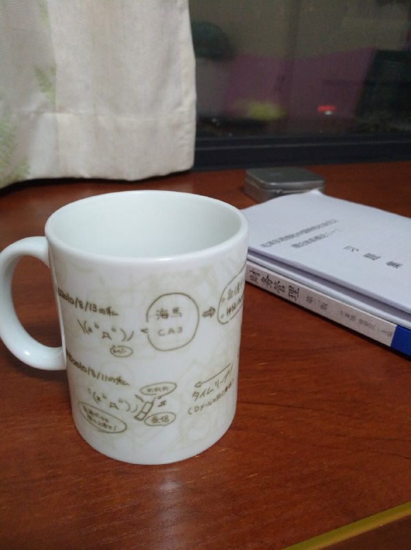 突然翻到当年p了个图然后十几块钱在某宝上定的杯子（还算清晰时候的照片）……现在高强度使用6年+已经褪色得不成样子了……或许是时候重新整一个了……（这杯子为何如此耐用！） #SG